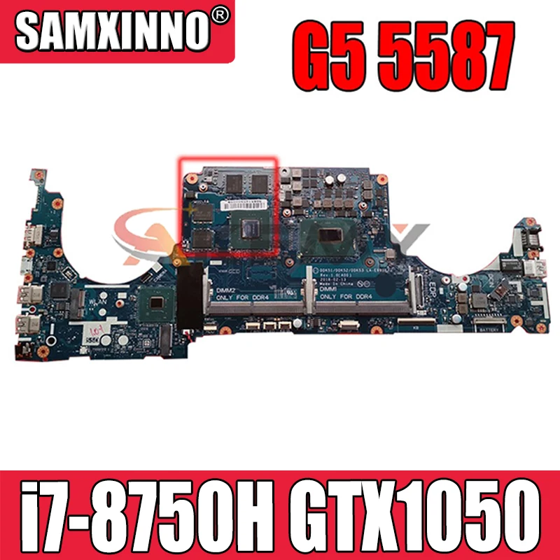 

For Dell Series G5 5587 Laptop Motherboard i7-8750H CPU GTX1050 GPU V4NFF 0V4NFF CN-0V4NFF LA-E993P DDR4 100% working