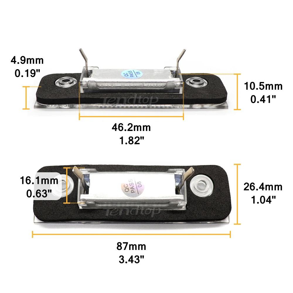 2 шт. без ошибок 12 В Белый супер яркий Canbus светодиодный номерной знак лампа для Ford