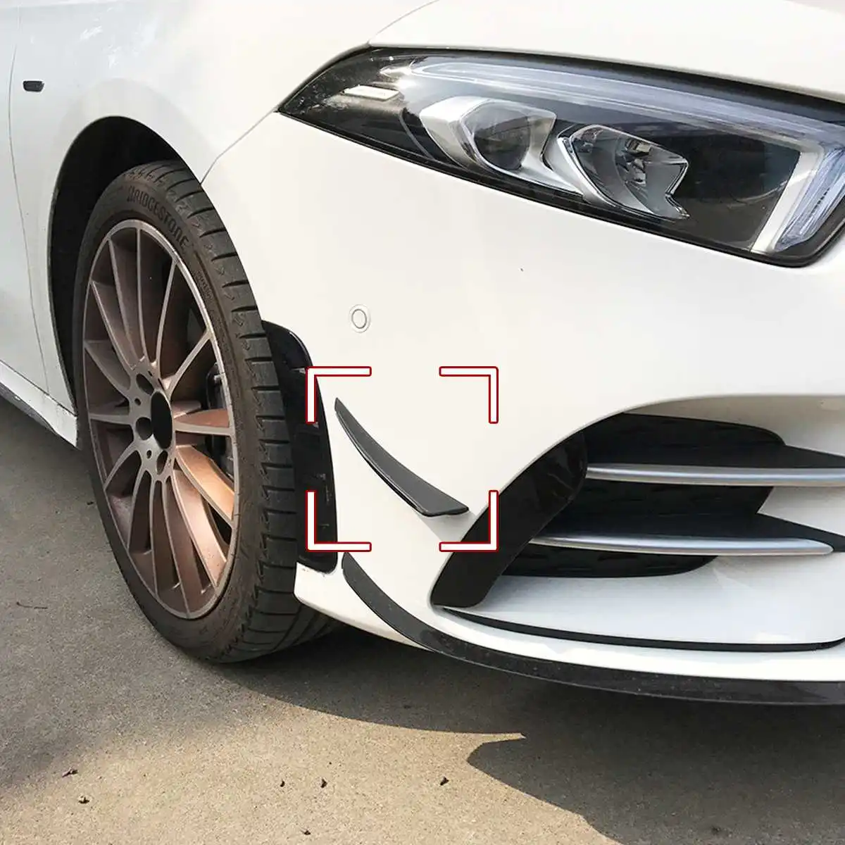 

Накладка на передний бампер для Mercedes-benz A Class W177 A180 A200 A220 A250 AMG 2019 +