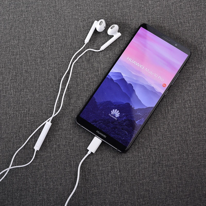 Оригинальные наушники Huawei CM33 USB Type C проводные вкладыши с микрофоном и