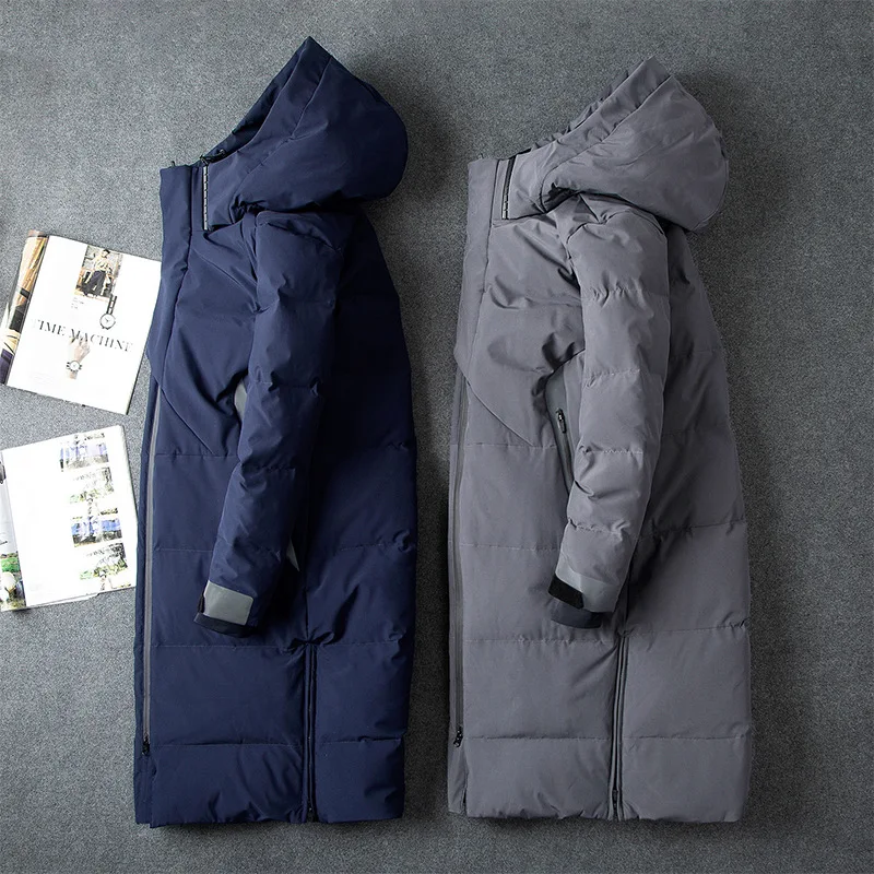 Длинный раздел Россия Зима Мужчины холодный и теплый пуховик человек