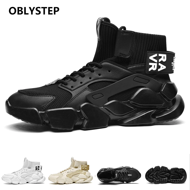 

OBSTESTEP High-top Basketball Shoes Men's Shock Absorption Lightweight Basketball Sports Shoes Outdoor Breathable Sports Shoes