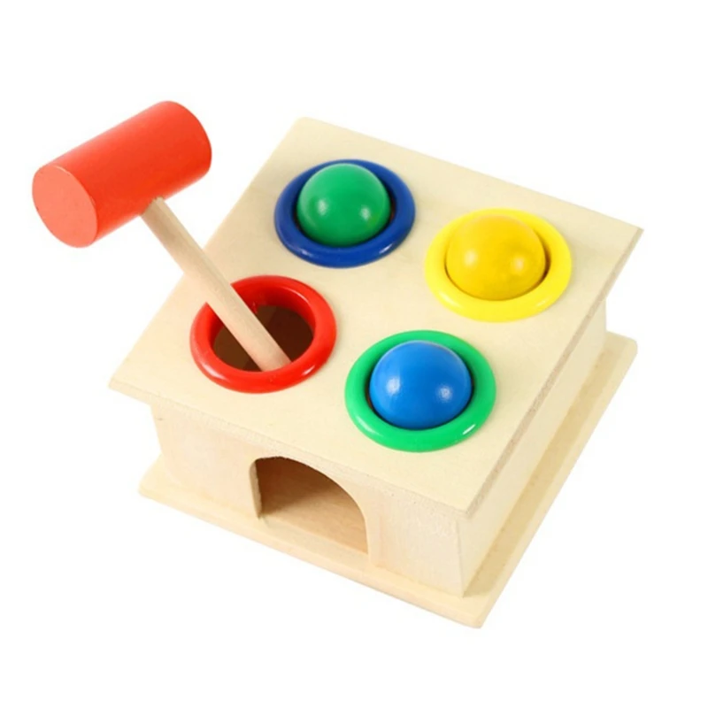 

Wooden Rainbow Balls, Colorful Wooden Ball Toys for Toddler & Baby Grasping,Preschool Learning Educational Game