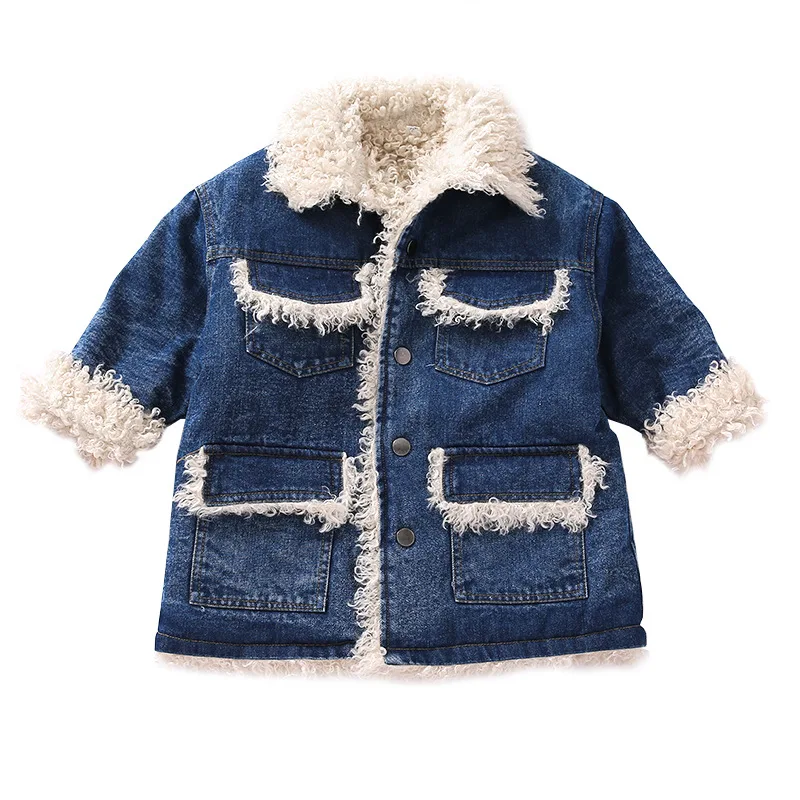 Scsech/детская зимняя куртка для снежной погоды кашемировое пальто из овечьей