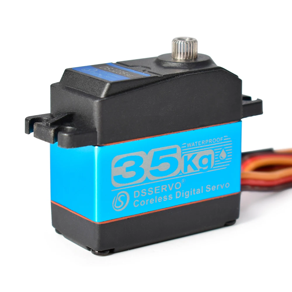 Servo a prueba de agua para coches teledirigidos, engranaje de Metal Digital, 20KG, DS3218, DS3225, 25KG, DS3235, 35KG, 180/270 grados, 1/8, 1/10, 1/12-3
