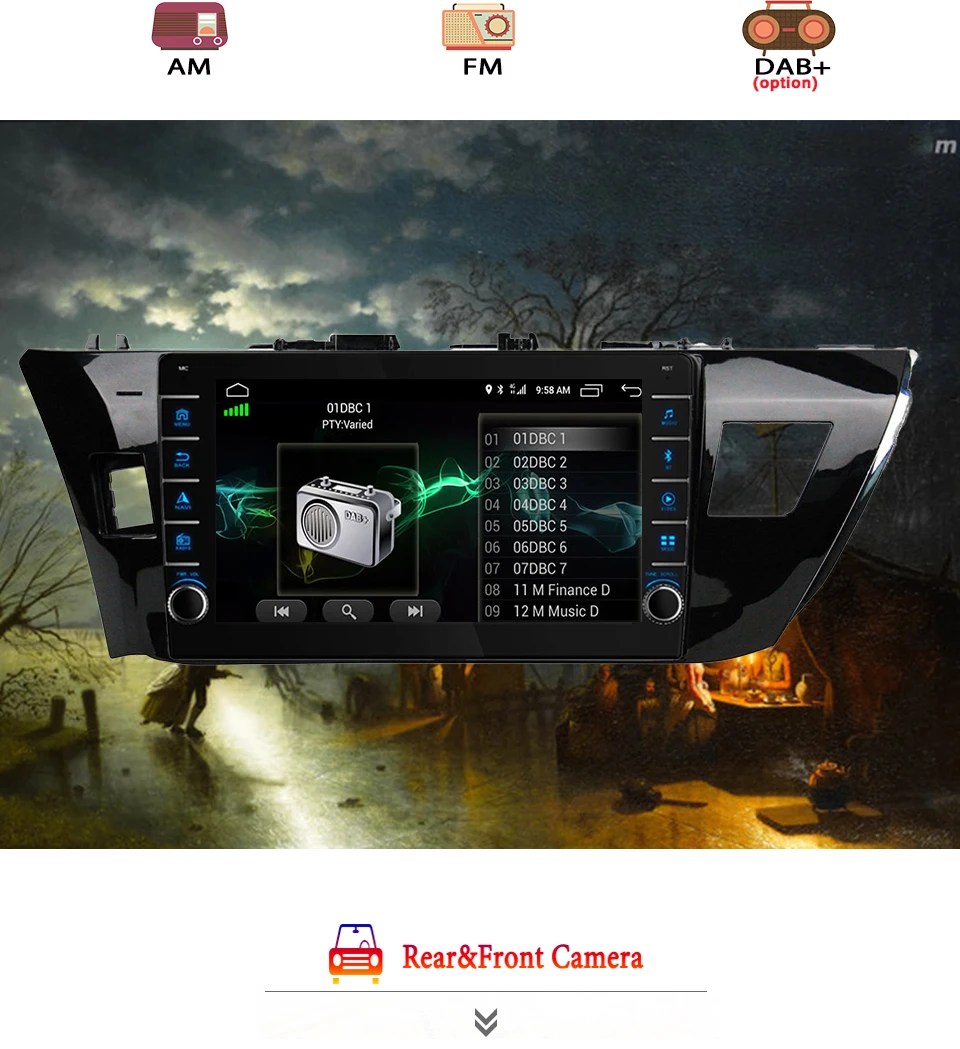 Android11 мультимедийный видеоплеер для Toyota Corolla 11 2012 2013 2014 2015 2016 автомобильный