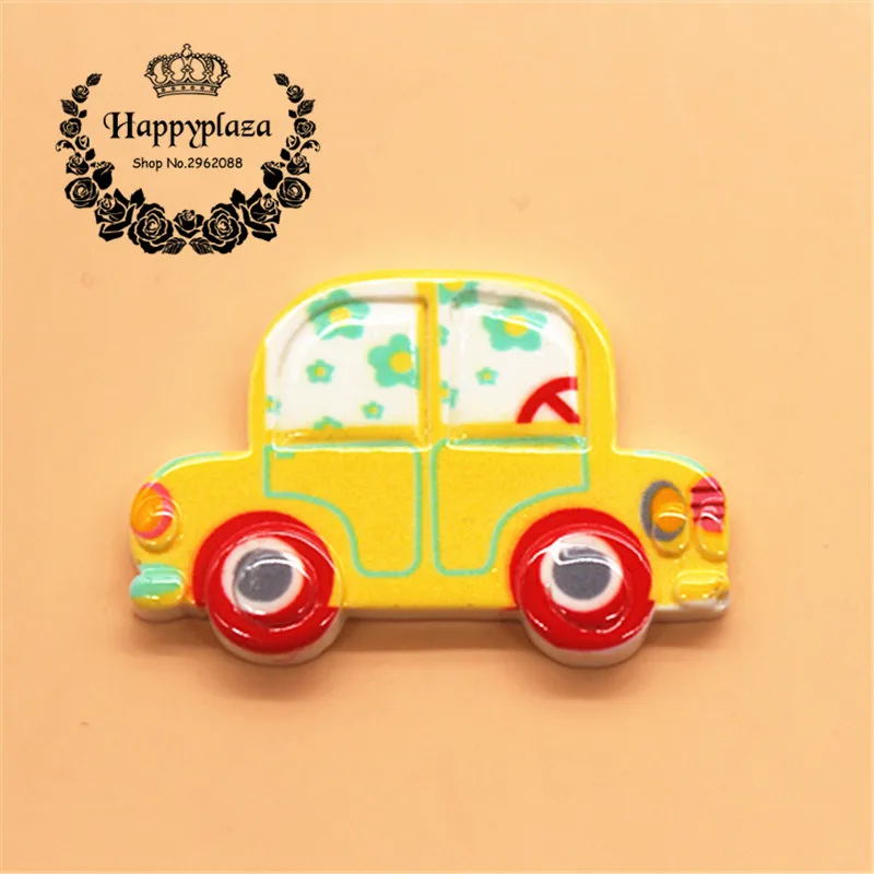 10 шт каваи маленький автомобиль Смолы миниатюрный плоский с оборота кабошон