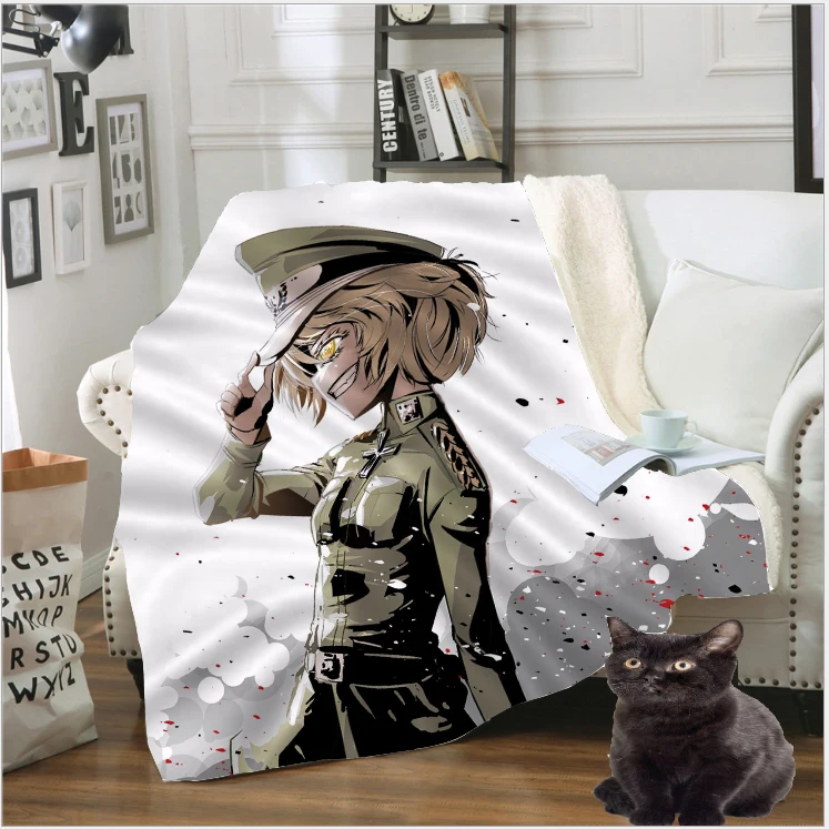Youjo Senki Saga of Tanya the Evil одеяло 3D принт аниме путешествие флисовое стеганное для