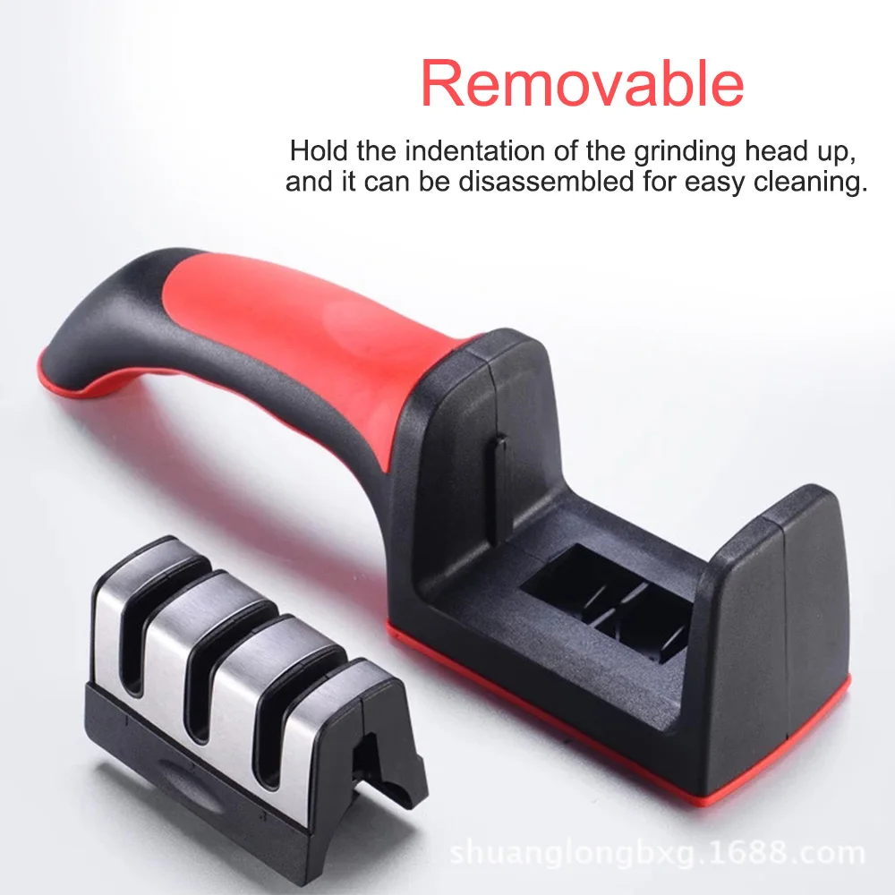3 Stages Professional Knife Sharpener Quick Kitchen Manual Scissors Grinder Sharpening tungsten diamond Ceramic Tool | Дом и сад