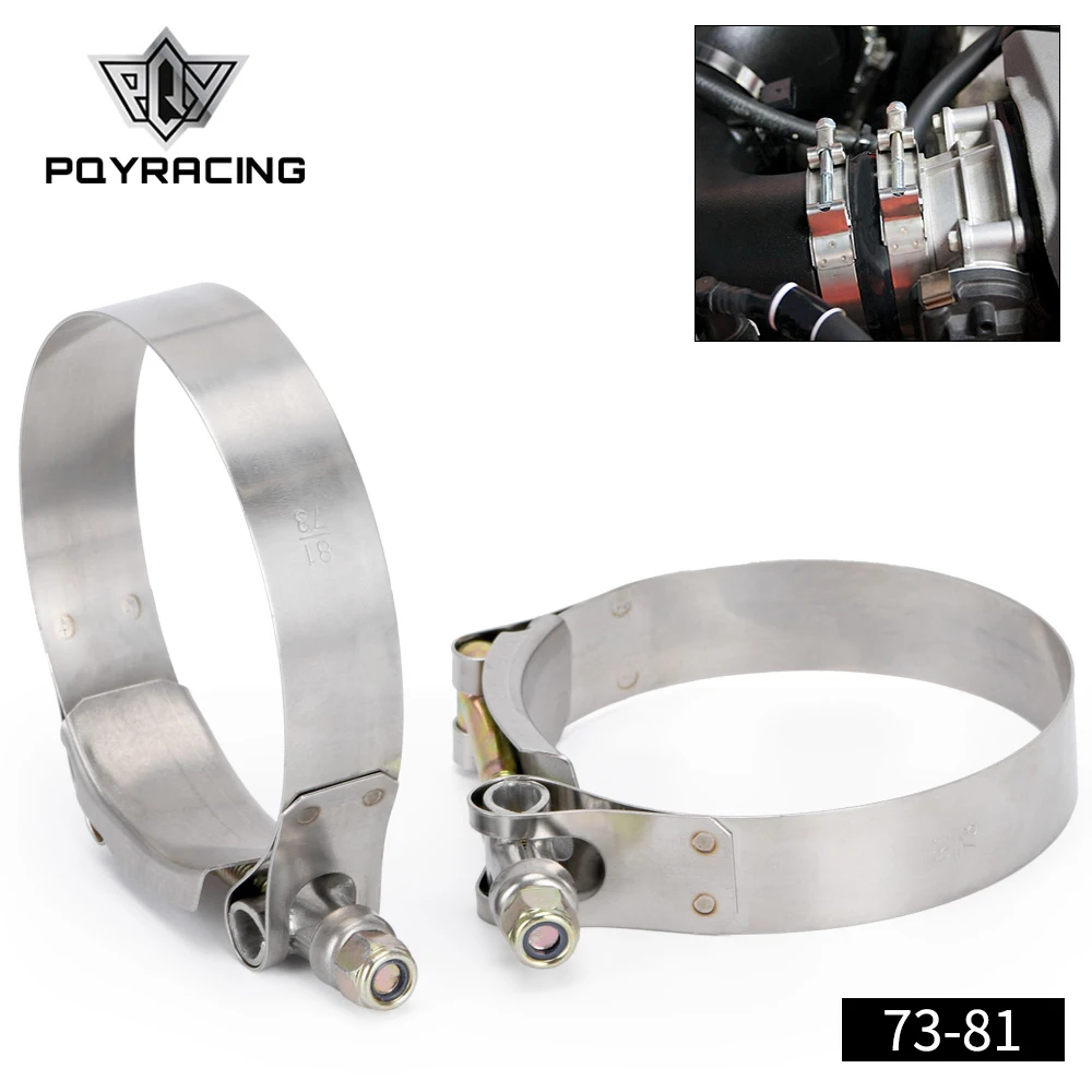 PQY (2 шт./лот) 2 75 &quotзажимы (73 81) Нержавеющая силиконовая турбо муфта для шланга Т