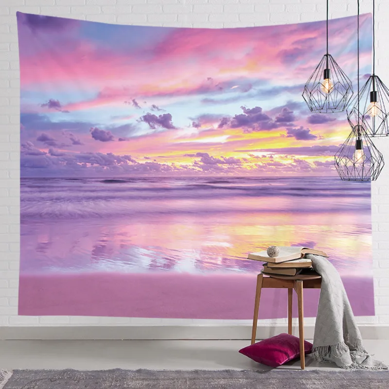 Tapiz colgante de pared Kawaii para decoración de habitación, manta de tela rosa para sala de estar, dormitorio, Alfombra de Yoga, toalla de playa, Tapiz para el hogar