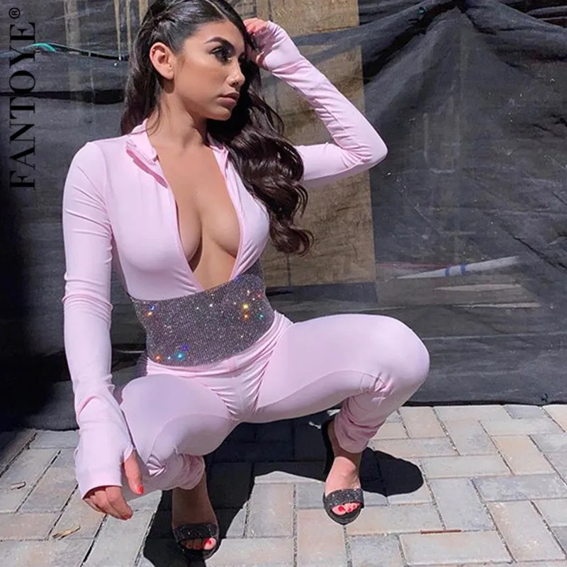 Женский металлический корсет FANTOYE Алмазный Бандаж с блестками широкий пояс