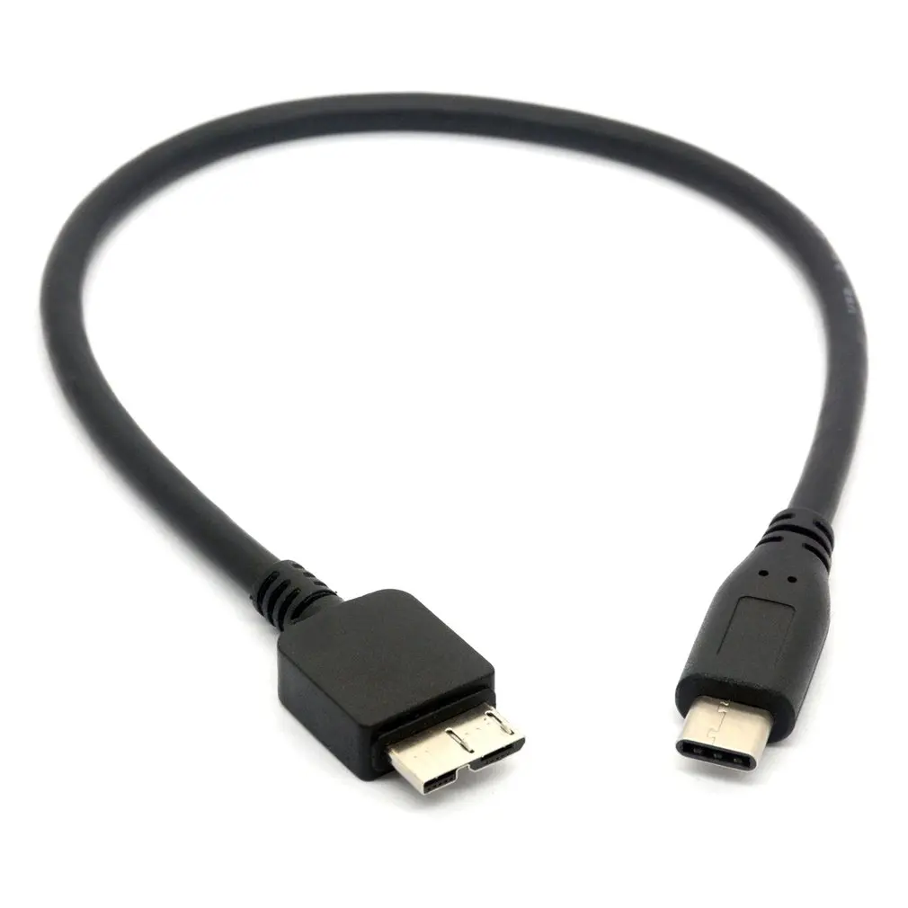 USB C to Micro Cable Type B for WD my PassPort HDD Hard Disk Male Data Transfer Charging |