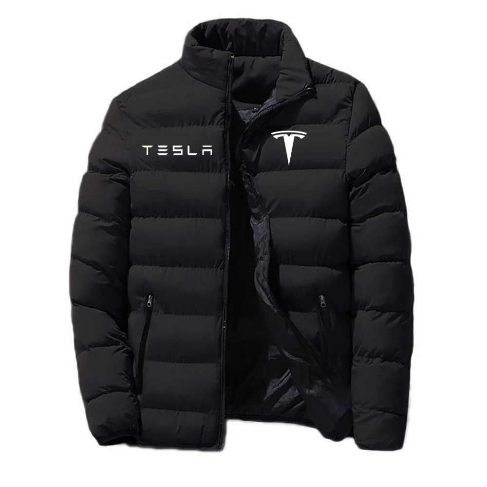 

TESLA New Printing Men's Fashion Classic Cotton Clothing Winter Snowy Day Warm Jacket Current Style Tops Coat