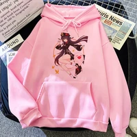 anime hoodie men streetwear genshin impact pullover hu tao sweatshirt unisex casual hi hop oversized top clothes harajuku women