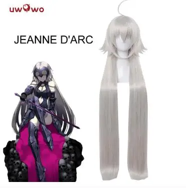 Wig UWOWO Святая ночь ужин Жанна д 'Арк косплей игра Fate Grand Order косплей аниме Fate/Zero Costume Fate/apocripha Jeanne - Цвет: Wig