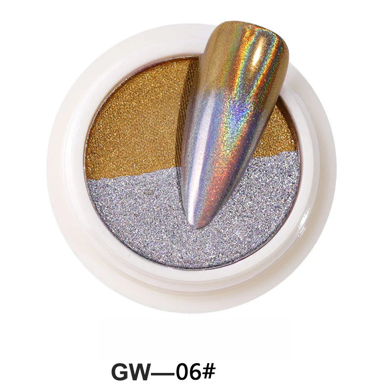 GW сплошной цвет хлопья гвоздь блестящий алюминий нерегулярные блестки