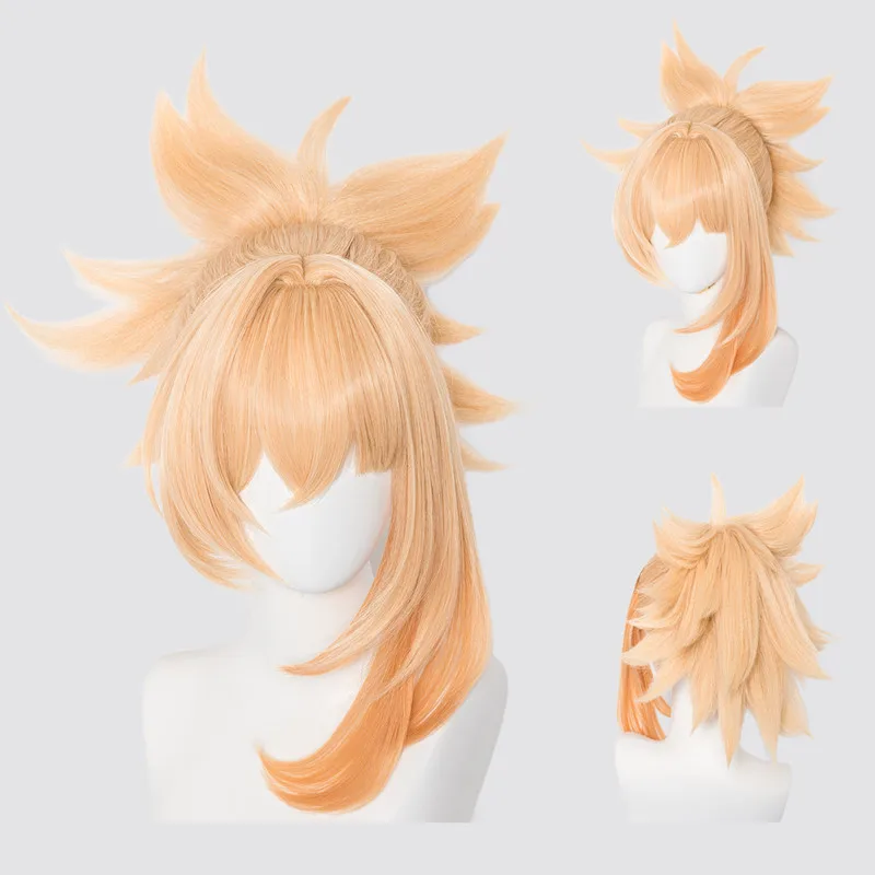 Genshin Impact Noelle Eula Raiden Shogun Kamisato Ayaka Sucrose Yanfei Cosplay Wig Heat Resistant Synthetic Hair Wigs + Wig Cap