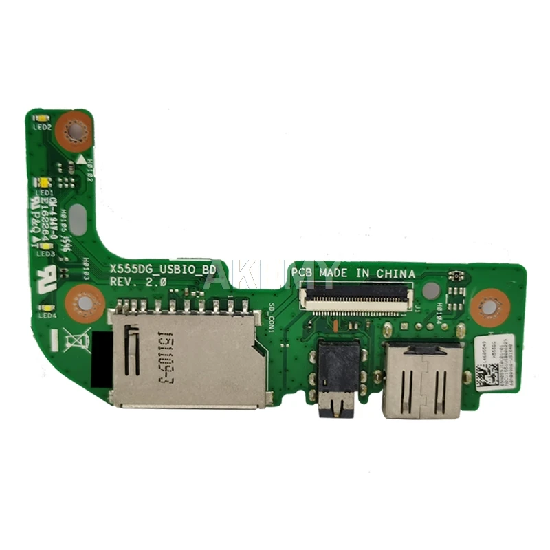 Для For Asus X555 X555DG USB IO аудио кард-ридер REV: 2 0 с кабелем MB 100% тестирование Быстрая