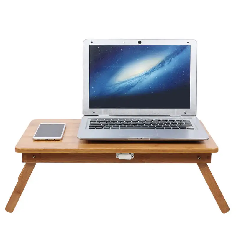 Стол компьютерный складной из бамбука современный студенческий столик для