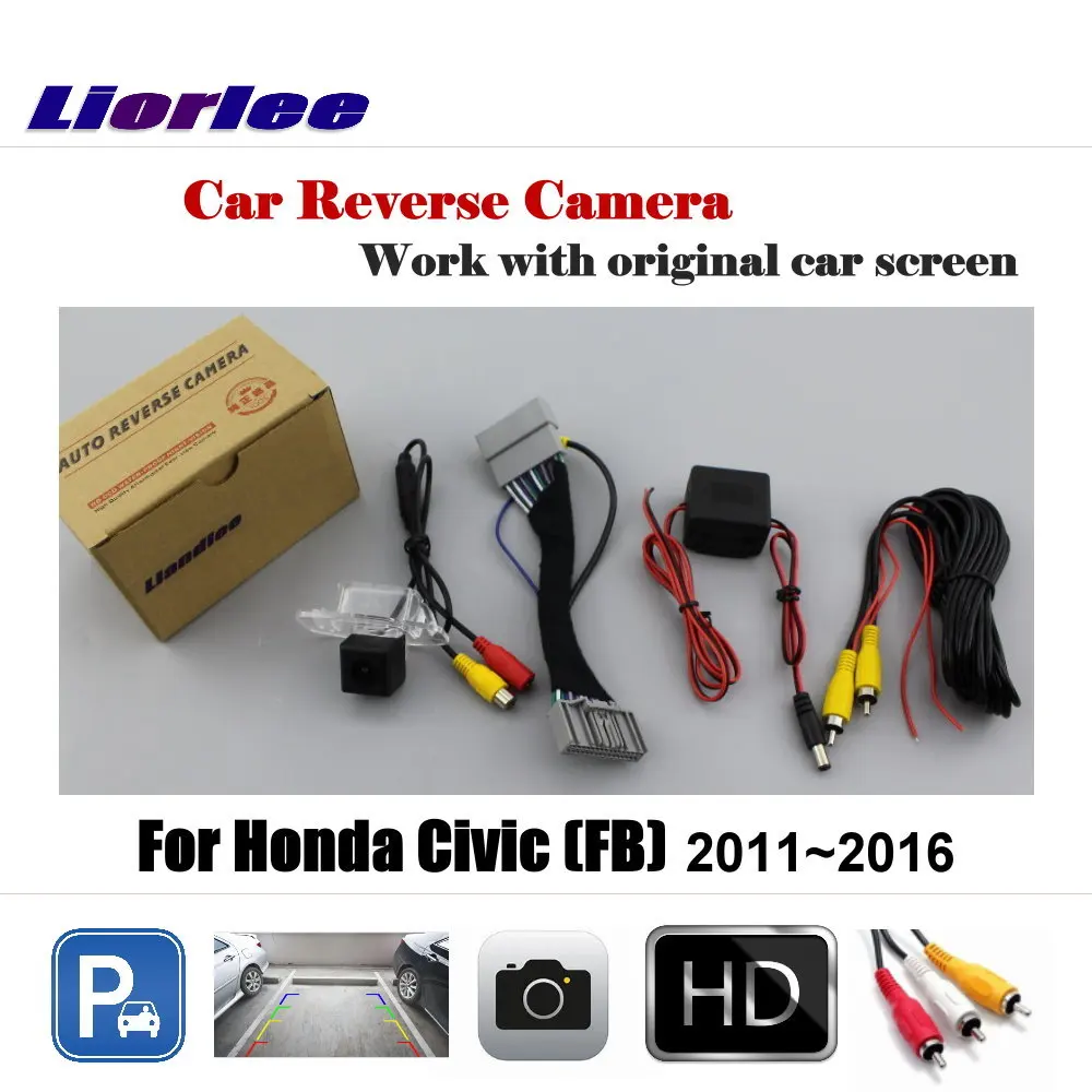 Задняя камера заднего вида для Honda Civic (FB) 2011 ~ 2016/автомобильная парковочная