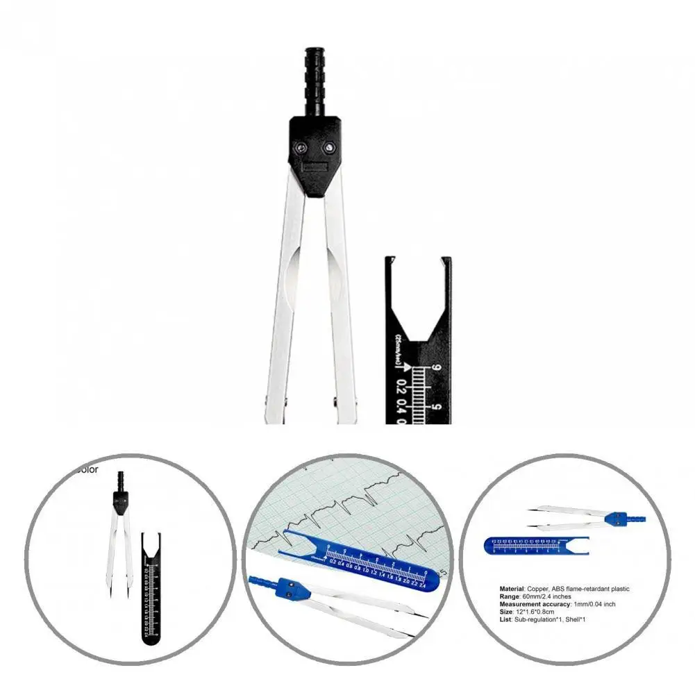 

Fireproof ABS Useful Professional High Precision ECG Calipers Durable Calipers Sturdy Arms for Electrocardiogram