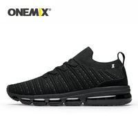 onemix men running shoes jogging footwear knitted summer breathable sneakers walking outdoor sport shoes women slip on sock shoe