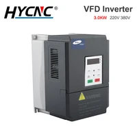 3 0kw vfd inverter 220v 380v vector three phase variable frequency drive cnc milling machine drive spindle motor speed control