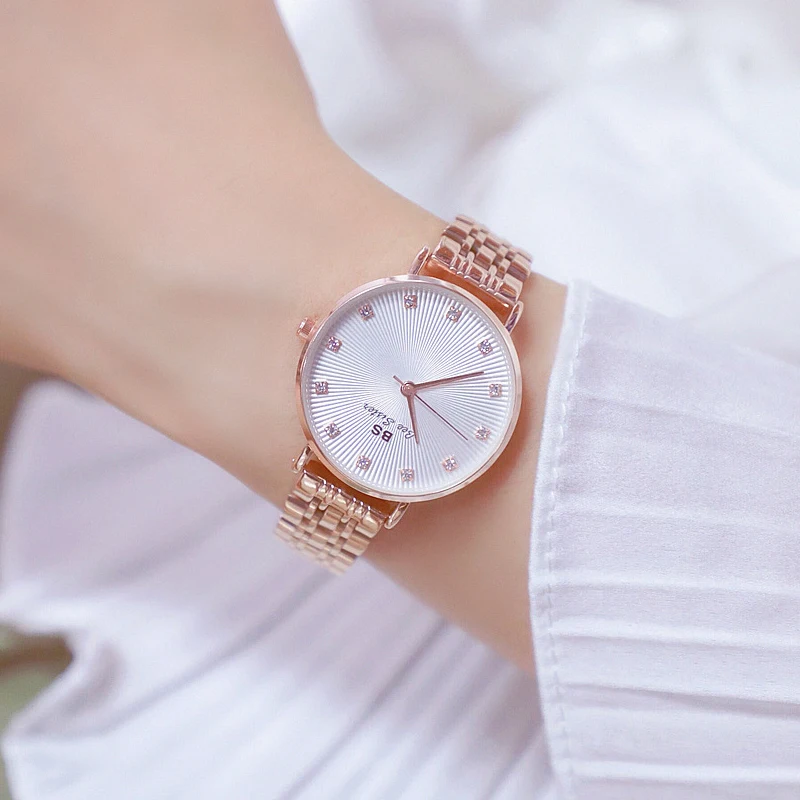 Роскошные Брендовые женские часы с розовым золотом новинка 2019 ультратонкие