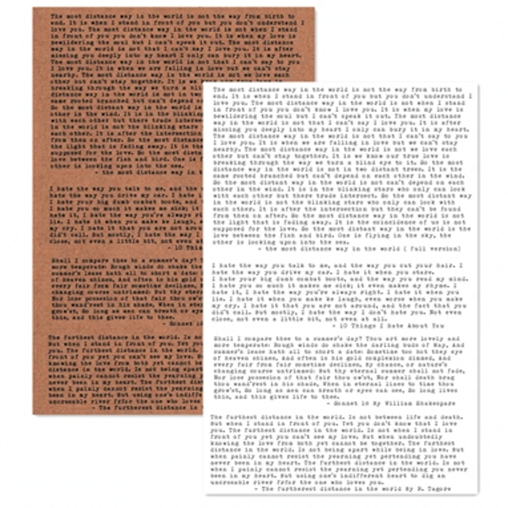 А4 винтажные английские буквы веленевая писчая бумага стикер набор для