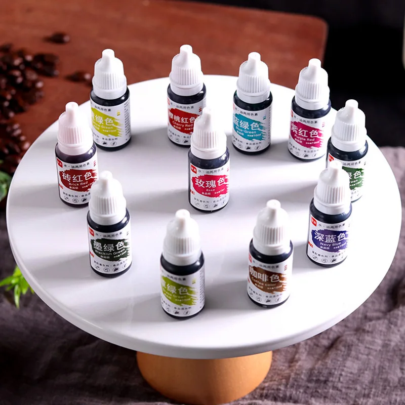10ML/Bottle Cream Cake Food Coloring Ingredients Fondant Edible Color Pigment Pastry Decorating Tools Baking Accessories |