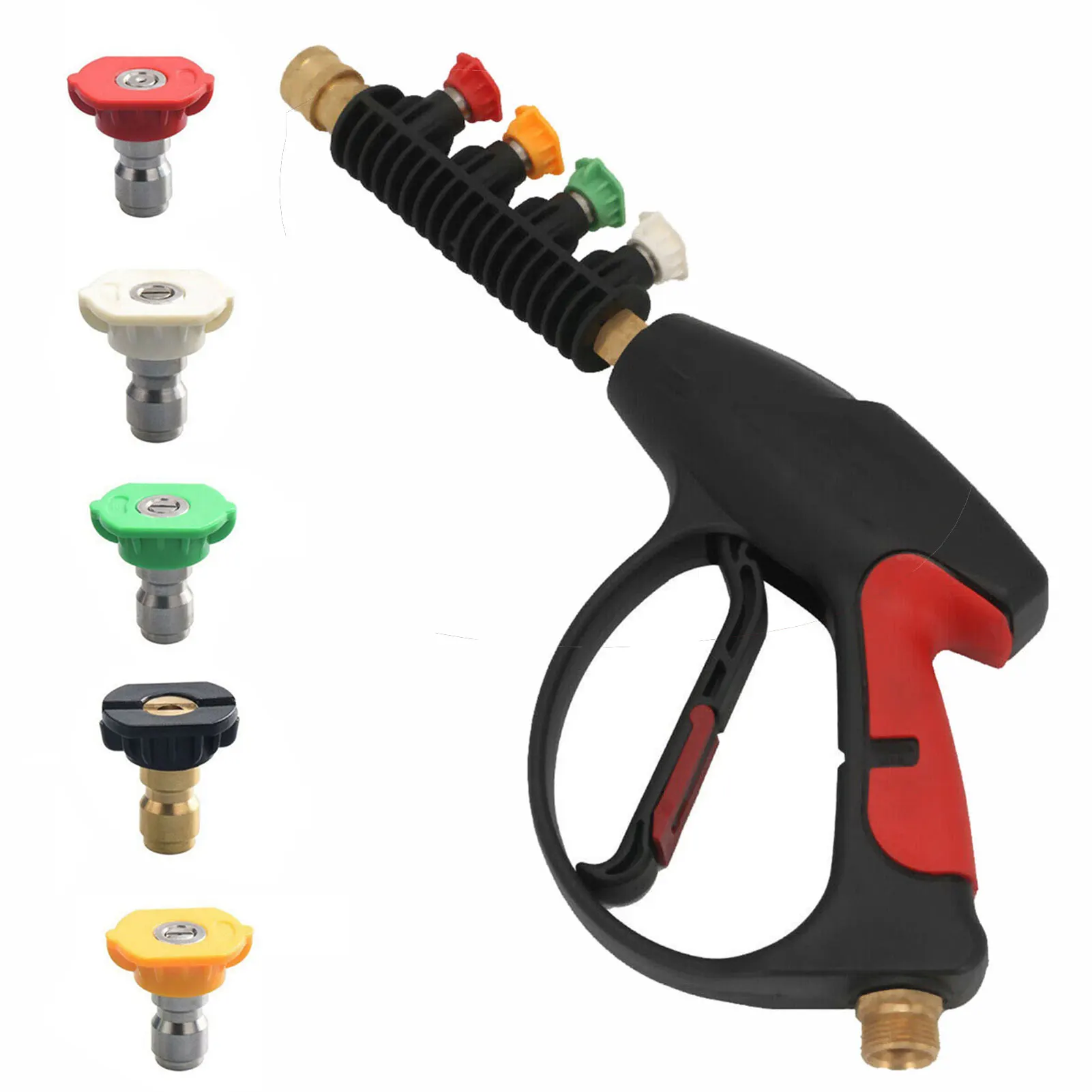 Поворотная муфта фунт/кв. Дюйм быстрое соединение + 5 наконечников сопла мойка