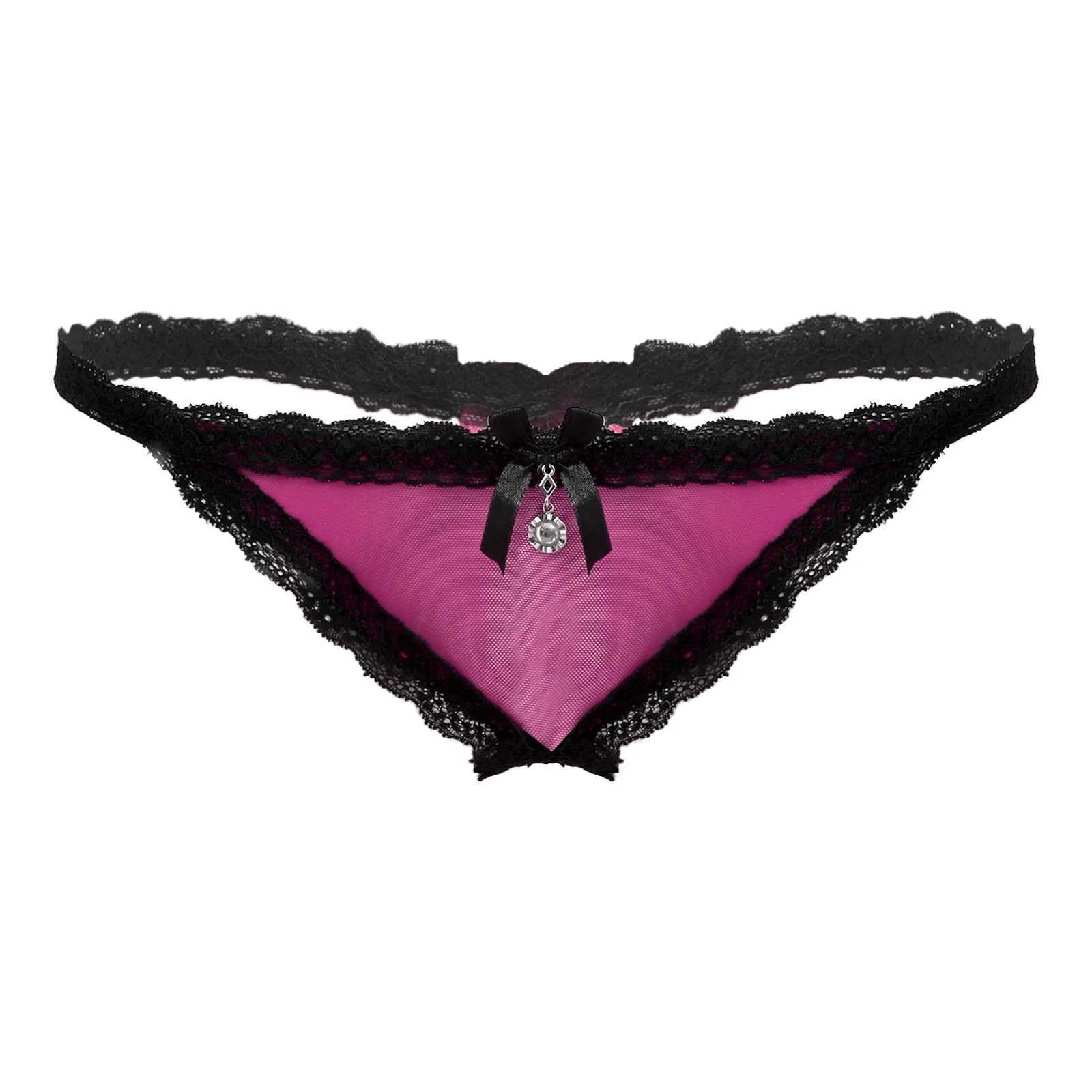 

Трусы-стринги мужские сетчатые, пикантное нижнее белье с кружевной отделкой, стринги с открытой промежностью, Т-образный вырез, трусы для ге...