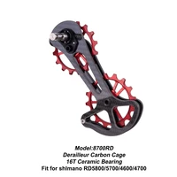 16t road bike carbon fibre derailleur ceramic jockey wheel oversize lower pulley for shimano dura ace r5800 5700 4600 4700