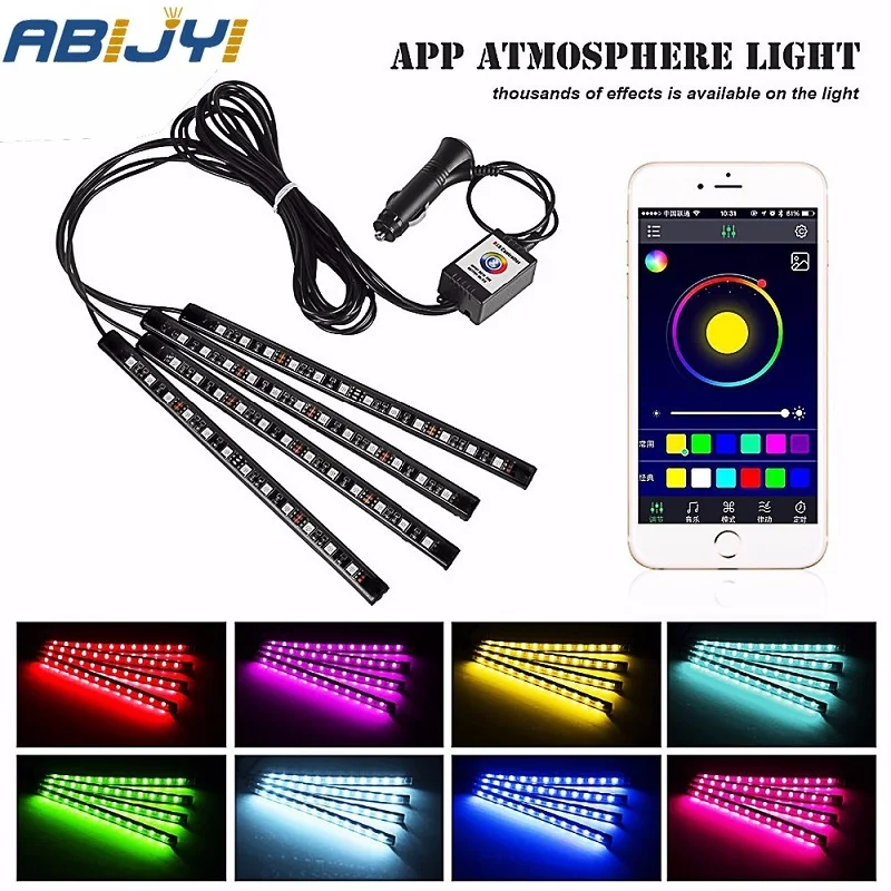 Автомобильная неоновая лампа с управлением через приложение для салона Opel Insignia