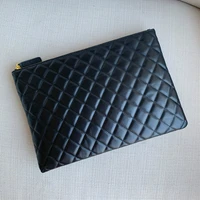 genuine leather clutch pouch bag womens long diamond lattice large capacity day clutches banquet real leather rhombic bag purses