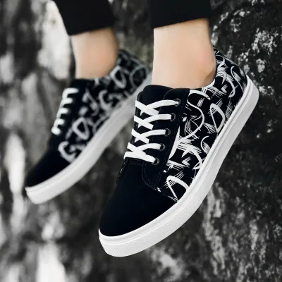 Кроссовки мужские высокие на платформе Вулканизированная подошва повседневная