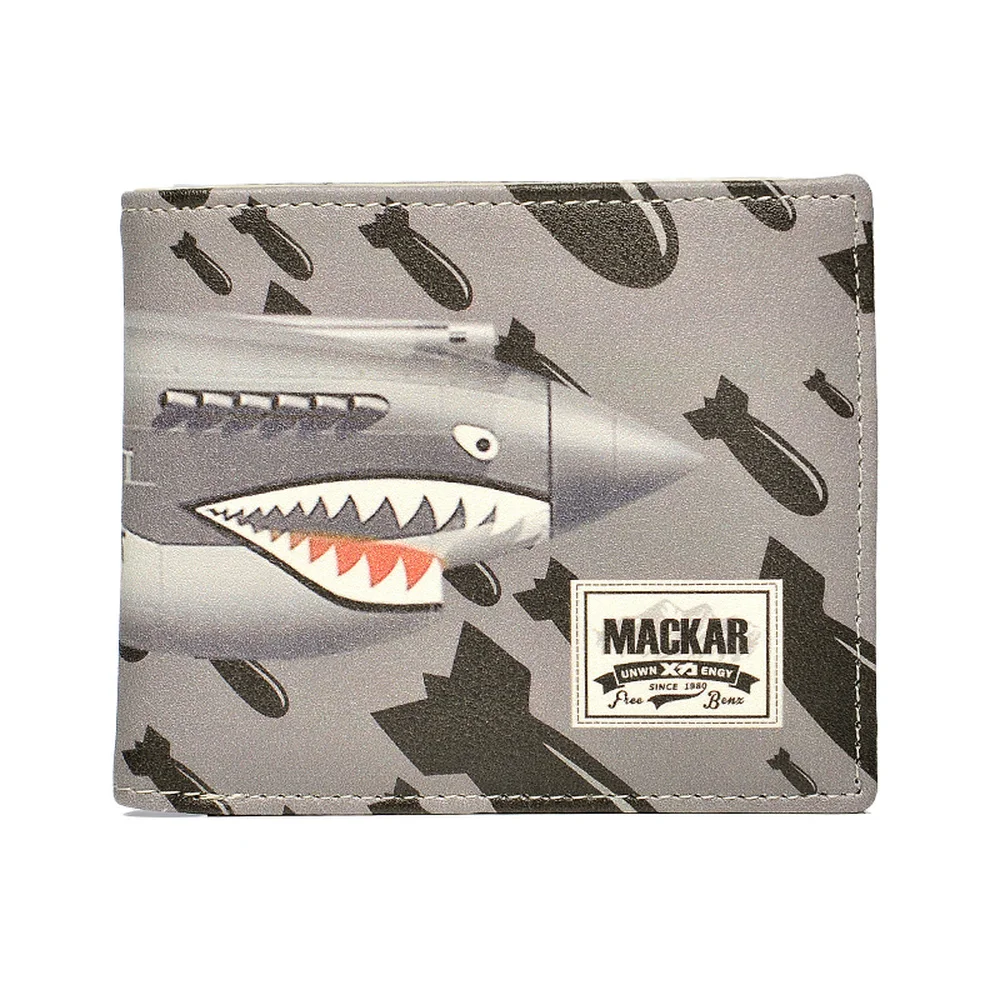 

Mackar WW2 Military Wallet Men's Short Youth Personality Creative Ultra-Thin Ins Trend Wallet