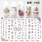 1078-ультратонкие наклейки для ногтей, наклейки для ногтей, декоративные цветущие наклейки для ногтей, простые наклейки в Корейском стиле, милые наклейки,
