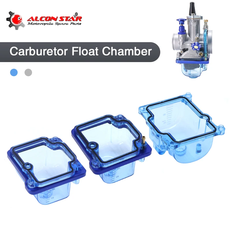 

Мотоциклетный карбюратор Alconstar- PWK, прозрачная поплавковая чаша с прозрачным дном, подходит для карбюратора KEIHI PWK KSR EVO OKO KOSO 21-34 мм