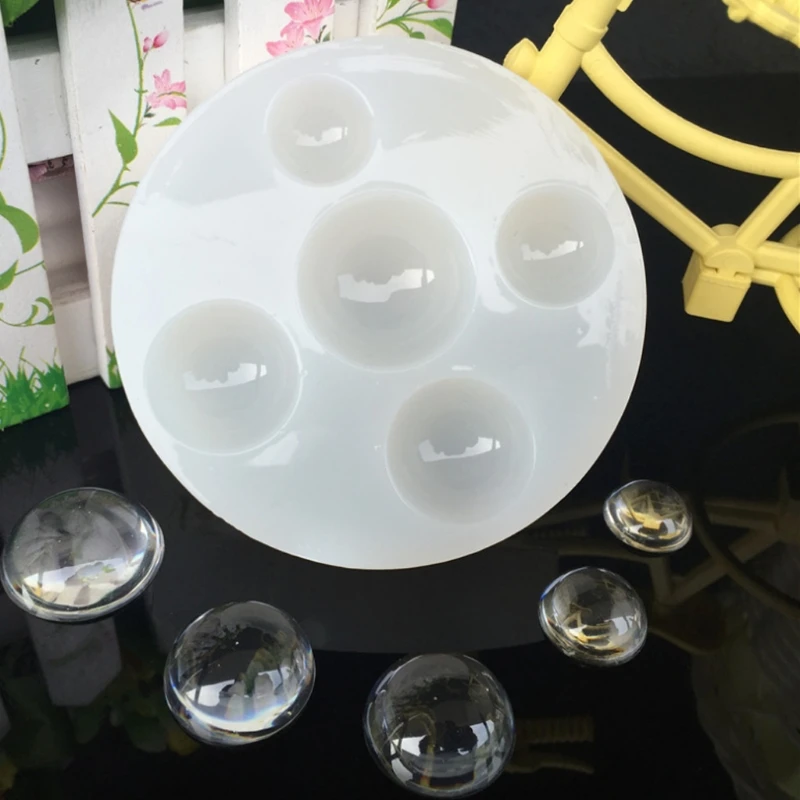 

Hemisphere Half Round Silicone Mold Mould For Resin Pendant Jewelry Making Tool H7EF