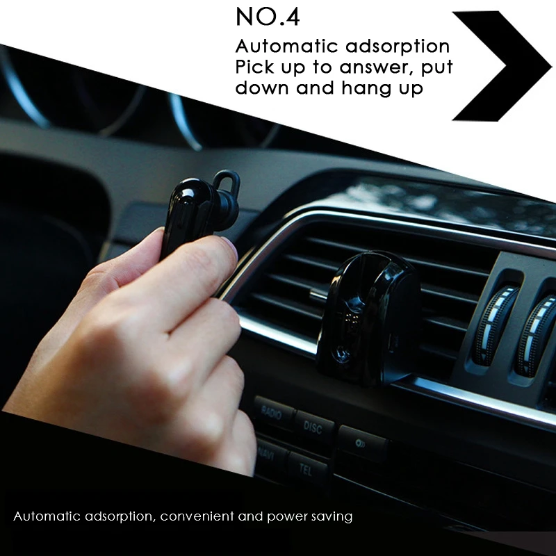 

Bluetooth Headset Hanging Ear Wireless Bluetooth Headset 5.0 In-Ear Single Ear Noise Reduction Call C17 for Car