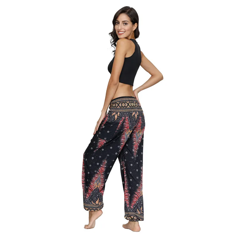 Женские спортивные штаны-шаровары для танцев 2020 винтажные длинные штаны с