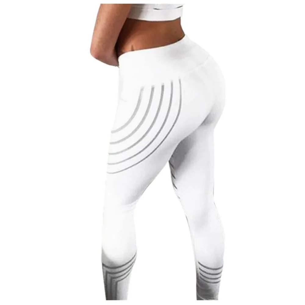 Q Sport Leggings Women Running Pants S-XL Black Mesh Net Yoga Pants Slimming Hip Up Fitness Leggings Elastic Waist Women Gym Pants - Цвет: Q