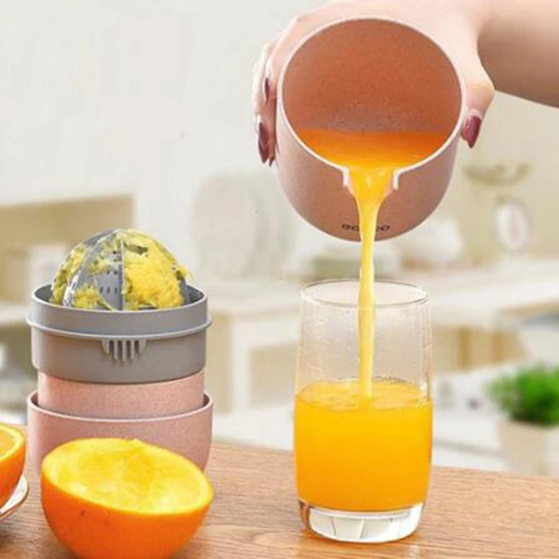 

Manual Lemon Juicer Cup Mini Wheat Straw Watermelon Citrus Orange Juice Squeezer Hand Press Fruit Mixer Machine Kitchen Tool