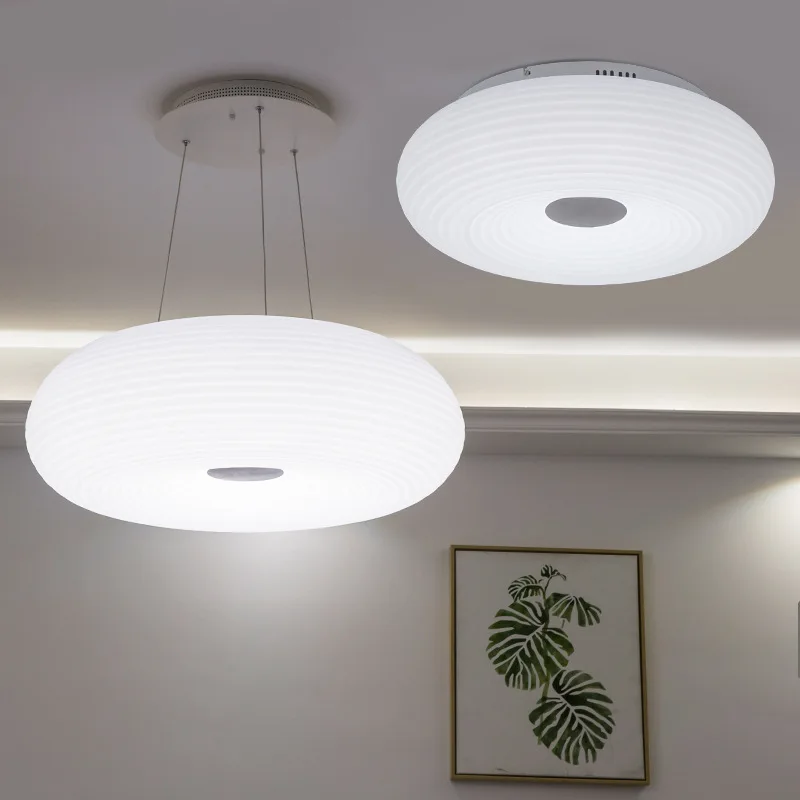 Подвесная лампа в скандинавском стиле круглая простая современная светодиодная