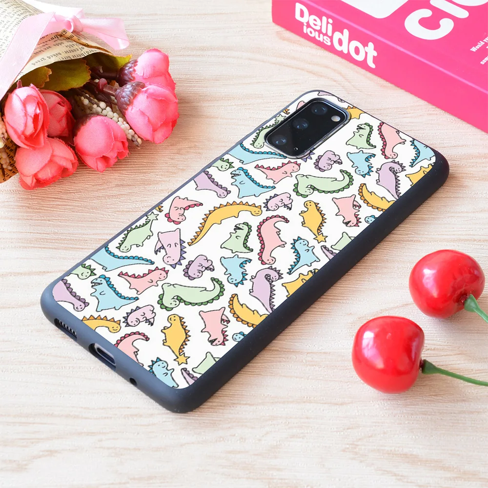 

For Samsung Galaxy Cute Dino Explosion Print Soft Matt Phone Case