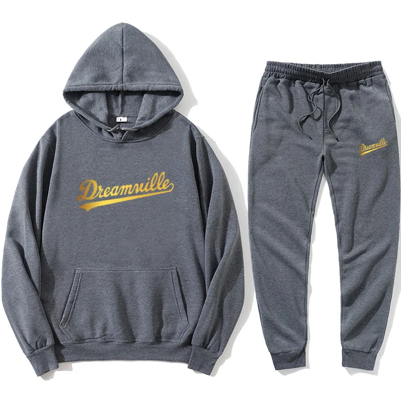 

2020 new hot print Hoodie + sports pants autumn men's street casual fashion Hoodie track and field jogging Sweatshirt set