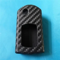 1 pcs carbon fiber silicone car key case folding remote fob protector cover keychain bag fit for mazda 3 5 6 cx5 cx7 cx9 rx8 mx5