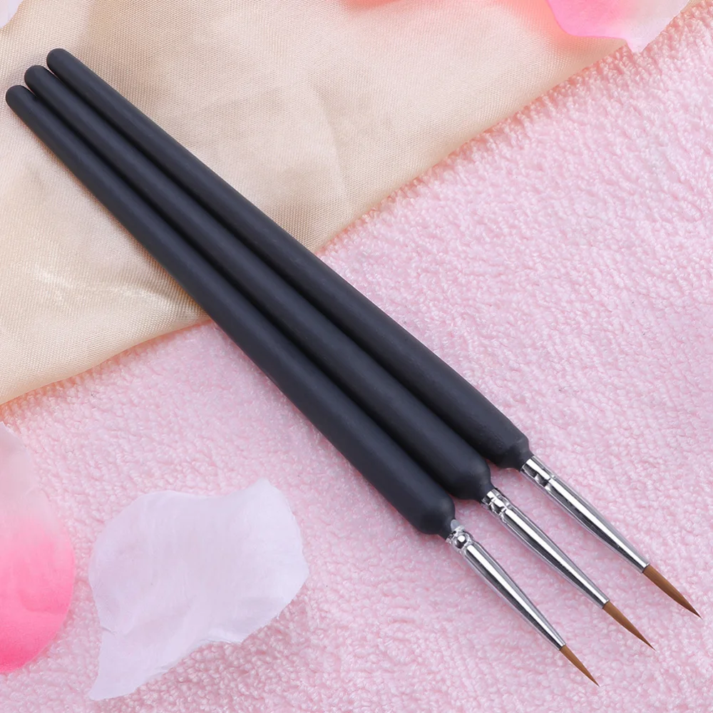 

4Pcs Wolf Hair Tip Brushes Professional Detail Paint Brush Fine Detailing Painting Drawing Brushes